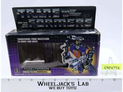 Bombshell 100% Complete W BOX 1985 Vintage Hasbro G1 Transformers Action Figure