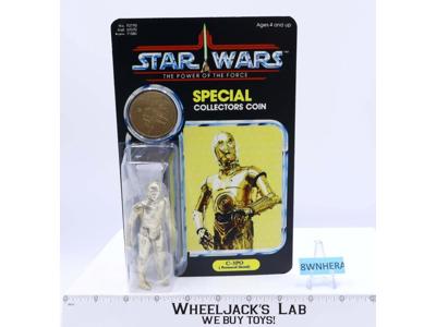 C-3PO RECARDED REPRO Star Wars POTF 1984 Kenner Action Figure MOSC