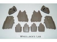 Omega Supreme Track Pieces A-H + Feet 1985 G1 Transformers Vintage Hasbro