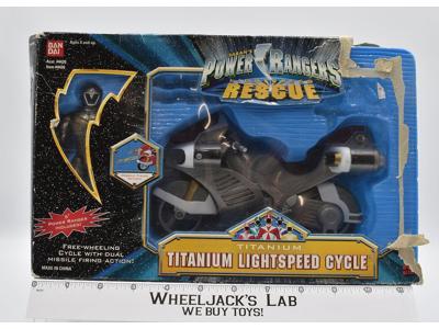 Titanium Lightspeed Cycle Saban's Power Rangers Rescue 1999 Bandai Complete