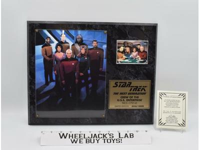 The Crew of the USS Enterprise Star Trek Next Generation 1994 Plaque #8556/10000