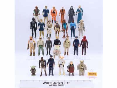 Lot of 21 Star Wars 1970s-1980s Kenner Vintage Action Figures