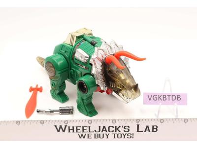 G2 Slag Dinobot GREEN Complete 1992 Hasbro Transformers Vintage Action Figure