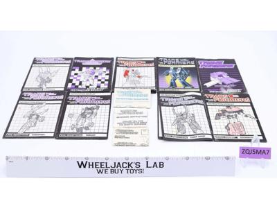 Lot of 12 Instruction Booklets Manuals G1 Transformers Hasbro Vintage