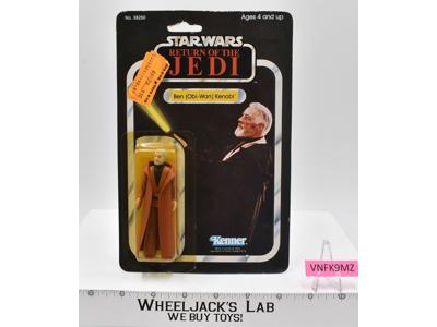 Ben Obi-Wan Kenobi 65 Back-B Star Wars ROTJ 1983 Kenner NEW MOSC SEALED