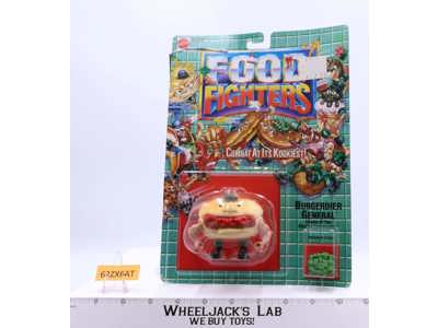 Burgerdier General Food Fighters 1988 Mattel Vintage Action Figure MOSC SEALED