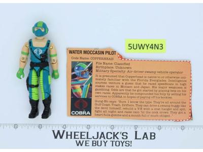 Copperhead V1 100% Complete 1984 G.I. Joe Hasbro Vintage Action Figure
