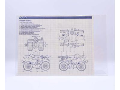 Cobra Ferret 1985 ORIGINAL Instructions/Blueprints G.I. Joe Hasbro