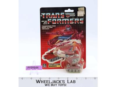 Warpath 100% Complete W/CARDBACK & BUBBLE 1985 G1 Transformers