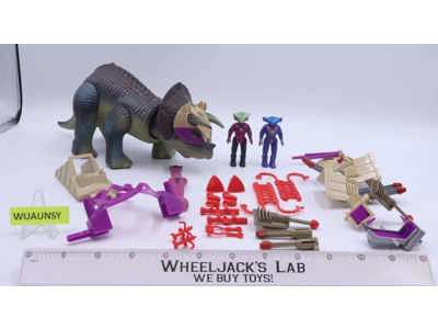 Triceratops 100% Complete WORKS Dino Riders 1989 Tyco Toys Action Figure