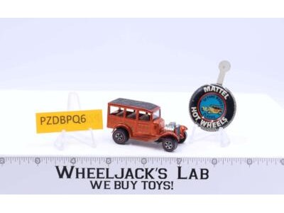 Classic 31 Ford Woody Orange 1969 Hot Wheels Redline RL BROWN INTERIOR