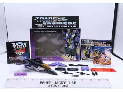 Skywarp 100% Complete W/ NICE BOX 1985 Vintage G1 Transformers Action Figure