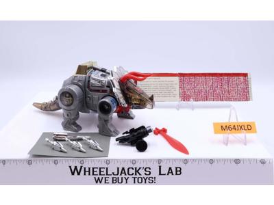 Slag 100% Complete 1985 Vintage G1 Transformers Triceratops Action Figure