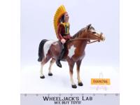 Western Indian W/ Horse 1950's Hard Plastic Hong Kong Action Figure