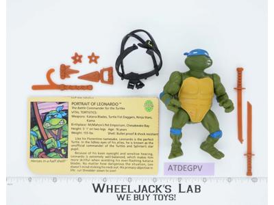 Leonardo SOFT HEAD 100% Complete Teenage Mutant Ninja Turtle 1988 Playmates