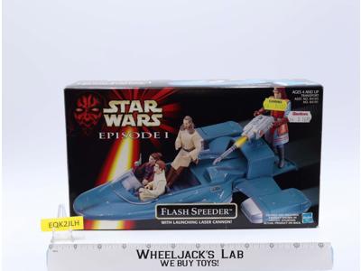 Flash Speeder 100% Complete Star Wars Episode 1 1998 Hasbro Vehicle