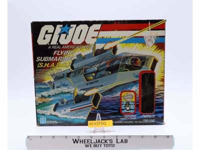 S.H.A.R.C. Flying Submarine Complete W/ Box G.I. Joe 1984 Hasbro Vintage Vehicle