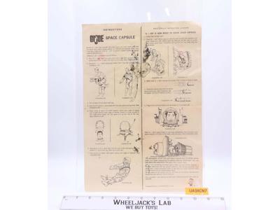 GI Joe Space Capsule Instructions Original Hassenfeld Bros Vintage