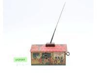 Jazzbo Jim The Dancer on the Roof Platform/Box Only Wind Up Tin Toy Unique Art
