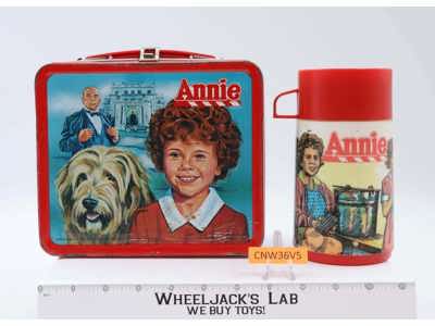 Annie Metal Lunchbox W/Thermos 1981 Aladdin Industries