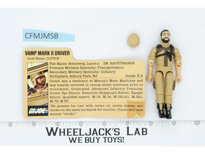 Clutch V2 100% Complete 1984 G.I. Joe Hasbro Vintage Action Figure