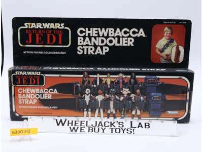 Chewbacca Bandolier Strap Star Wars ROTJ 1983 Kenner Vintage NEW MISB SEALED
