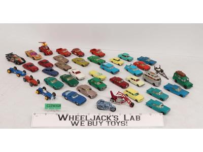 Lot of 40 Misc Cars/Vehicles W/ Collectors Case Matchbox Lesney