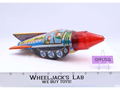 Space Commander Tin Friction Powered Tin Treasures Repro Toy