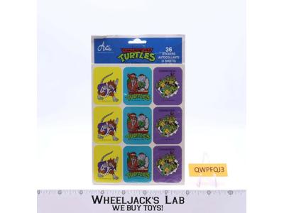Teenage Mutant Ninja Turtles TMNT 1989 Artis Sticker Sheets Pack NEW