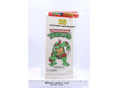 5 Paper Lunch bags Teenage Mutant Ninja Turtle TMNT 1990 Mirage Studios