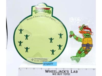 Michaelangelo Ninja Character Pull Puppet TMNT 1990 International Silver Company