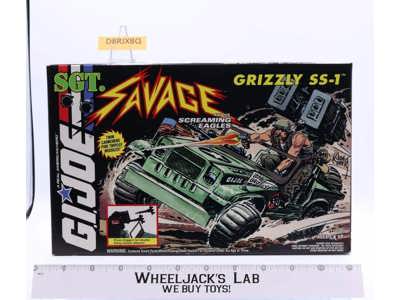 Grizzly SS-1 GI Joe SGT. Savage 1994 Hasbro Figure Vehicle NEW MISB SEALED