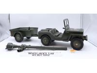 Combat Jeep W/ Trailer & Rifle GI Joe Adventure Team 1976 Hasbro