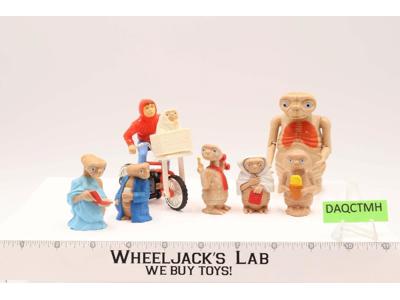 ET Lot 8 figures 1982 LJN 2.25" to 3.75" Mini Action Figure