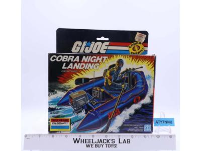 Cobra Night Landing 100% Complete W/Box GI Joe 1985 Action Figure Vehicle