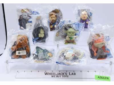 Lot of 9 Star Wars Revenge of the Sith 2005 Burger King Toys SEALED NEW