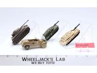 Lot of 4 Die Cast Metal Army Tanks/Vehicles Corgi/Matchbox/Maisto 1980's