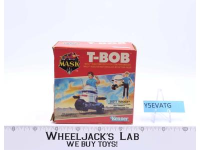 T-BOB & Scott Trakker W/Euro Box M.A.S.K Kenner 1985 Vintage Action Figure