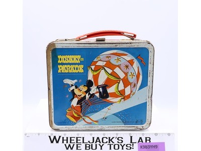 Disney on Parade Metal Lunch Box ONLY Vintage 1970's Aladdin Mickey Donald