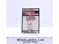 Silverbolt Instructions Manual Booklet 1985 Hasbro G1 Transformers