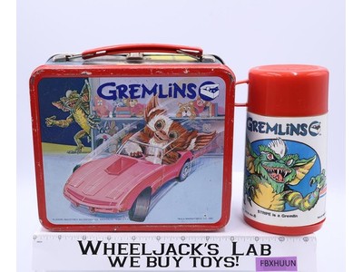 Gremlins Gizmo Metal Lunch Box 1984 Aladdin Warner Bros Vintage Lunchbox
