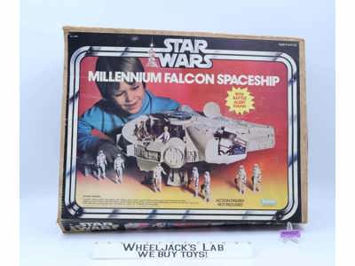 Millennium Falcon WORKS 100% Complete W/Box Star Wars 1979 Kenner Action Figure