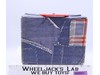 Denim & Plaid Patchwork Vinyl Lunch Box ONLY 1970s King Seeley Vintage