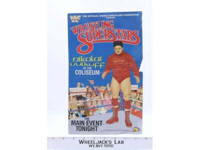 Nikolai Volkoff Original Poster 1985 WWF LJN Wrestling Vintage