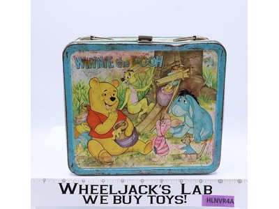 Winnie the Pooh Metal Lunch Box ONLY 1976 Aladdin Vintage Walt Disney