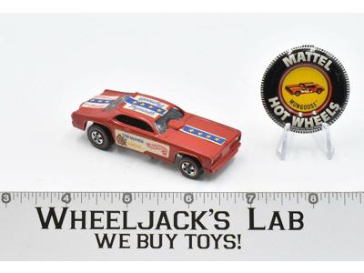 Tom McEwen Red Plymouth Mongoose With Button Hot Wheels Redline Mattel Vintage