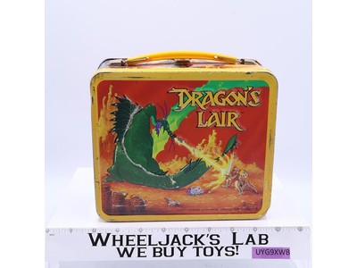 Dragon's Lair Metal Lunch Box ONLY 1983 Aladdin MAGICOM Don Bluth