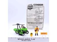 Condor W/Brad Turner 100% Complete M.A.S.K.1986 Kenner Action Figure Vehicle