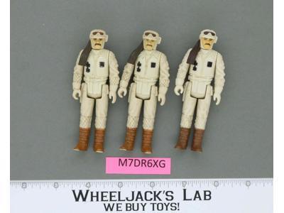 Lot of 3 Hoth Rebel Commanders Star Wars 1980 ESB Vintage Kenner Action Figures