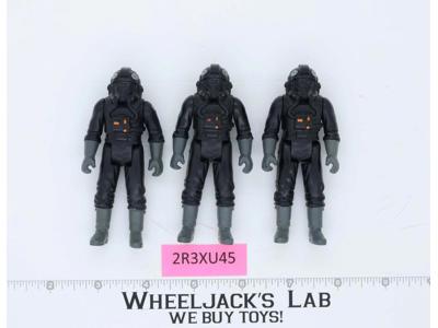Lot of 3 Tie Fighter Pilot Star Wars ESB 1982 Kenner Vintage Action Figures